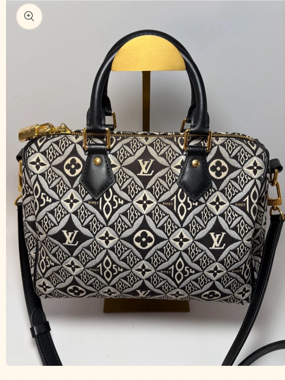 Authentic: Louis Vuitton Speedy 25 Bandoulière 1854 Monogram Jacquard - Picture 2 of 13